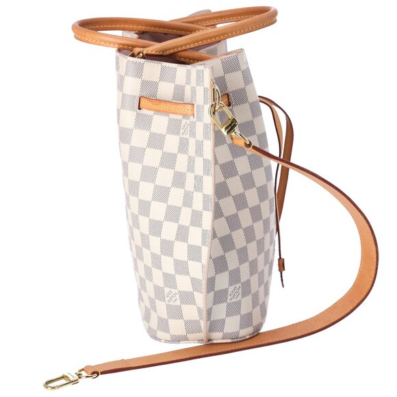 Louis Vuitton Girolata Azur Damier Tote Bag N41579 Canvas Beige - Picture 7 of 11